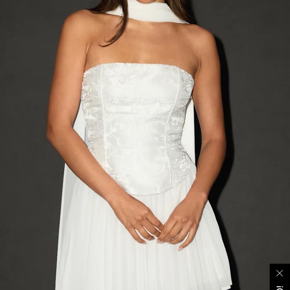 Jacquard corset dress